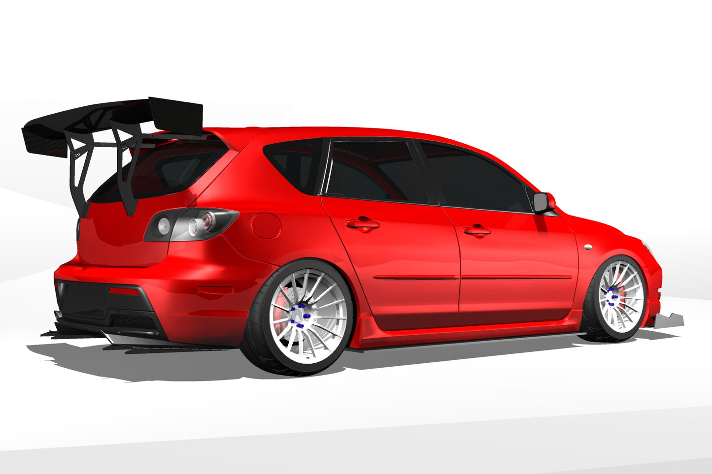 Epsilon+ [04-09 Mazdaspeed3 Gen1 BK] Diffuser V1+