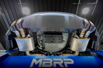 MBRP [15 - 24 Ford Mustang] T304 SS 4in OD / 6.5in Length Quad Tip Cover Kit - Black Tip | T5198BLK - JDMuscleExhaust Tips and SilencersmbrpT5198BLK