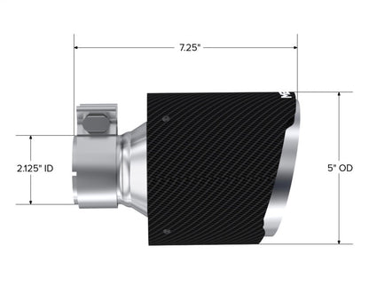 MBRP [17-25 BRZ/86] Carbon Fiber Exhaust Tips - Polished Stainless Steel, Pair - JDMuscleExhaust Tips and SilencersmbrpT5202CF