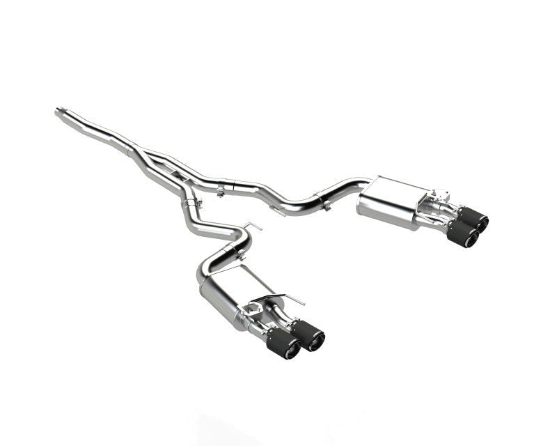 MBRP [18 - 22 Mustang 2.3L] Ecoboost 3in Cat - Back Exhaust w/ Quad Carbon Fiber SS Tips - T304 | S72233CF - JDMuscleExhaust Tips and SilencersmbrpS72233CF