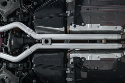 MBRP [18 - 22 Mustang GT 5L] T304 SS 3in Cat - Back Dual Rear w/4in Quad Carbon Fiber Tips - Race | S72073CF - JDMuscleExhaust Tips and SilencersmbrpS72073CF