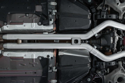 MBRP [18 - 22 Mustang GT 5L] T304 SS 3in Cat - Back Dual Rear w/4in Quad Carbon Fiber Tips - Street | S72053CF - JDMuscleExhaust Tips and SilencersmbrpS72053CF