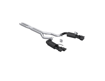 MBRP [2024 Mustang GT 5.0L] 3in Cat - Back Dual Split Rear - Quad Black Tips | S7280BLK - JDMuscleCat Back Exhaust SystemmbrpS7280BLK