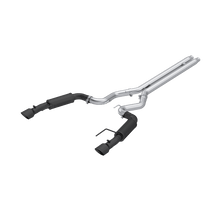 MBRP [2024 Mustang GT S650, 5.0] 3in Cat - Back Dual Split Black - Coated Aluminized Steel | S7253BLK - JDMuscleCat Back Exhaust SystemmbrpS7253BLK