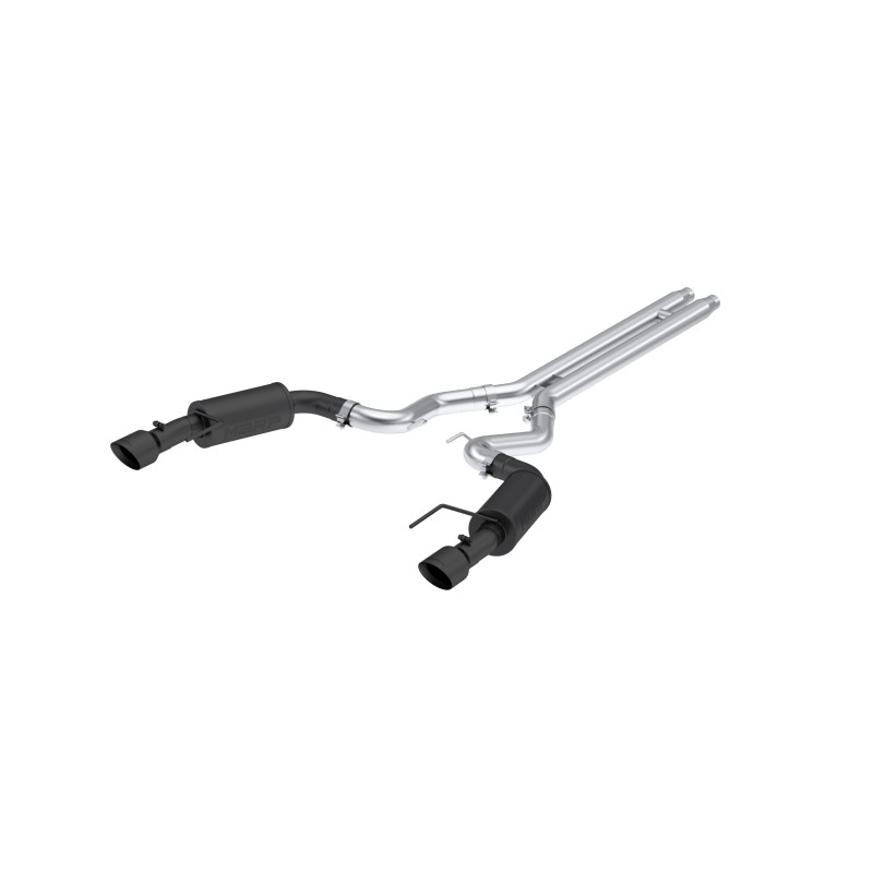 MBRP [2024 Mustang GT] S650, 5.0L 3in Cat - Back Dual Split Rear, Black - Coated - street | mbrpS7251BLK - JDMuscleCat Back Exhaust SystemmbrpS7251BLK