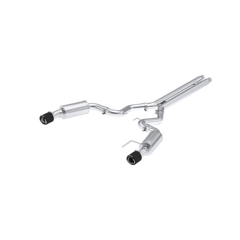 MBRP [2024 Mustang GT S650, 5.0L] 3inCat - Back Dual Split Rear with Carbon Fiber Tips | Street - JDMuscleCat Back Exhaust SystemmbrpS72513CF