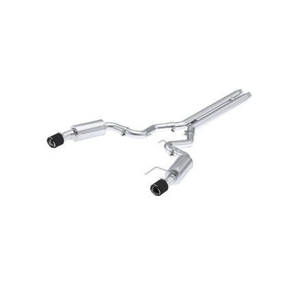 MBRP [2024 Mustang GT S650, 5.0L] 3inCat - Back Dual Split Rear with Carbon Fiber Tips | Street - JDMuscleCat Back Exhaust SystemmbrpS72513CF