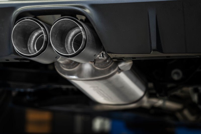 MBRP [23 - 25 Toyota Corolla GR 1.6L] T304 SS 3in Cat - Back Dual Center Rear w/ Carbon Fiber Tips | S43033CF - JDMuscleCat Back Exhaust SystemmbrpS43033CF