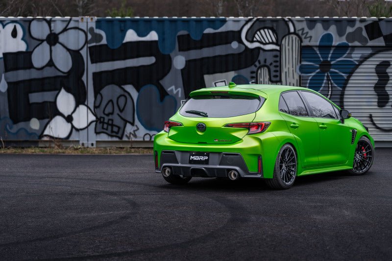 MBRP [23 - 25 Toyota Corolla GR 1.6L] T304 SS 3in Cat - Back Dual Split Rear w/ Carbon Fiber Tips | S43023CF - JDMuscleCat Back Exhaust SystemmbrpS43023CF
