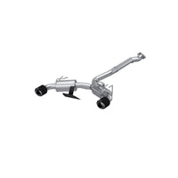 MBRP [23 - 25 Toyota Corolla GR 1.6L] T304 SS 3in Cat - Back Dual Split Rear w/ Carbon Fiber Tips | S43023CF - JDMuscleCat Back Exhaust SystemmbrpS43023CF