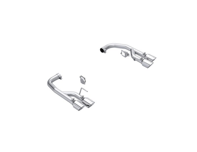 MBRP [24 - 25 Mustang GT 5.0L] Aluminized Steel 2.5in Axle - Back Exhaust w/ Dual - Rear Quad Exhaust Tips | S7281AL - JDMuscleCat Back Exhaust SystemmbrpS7281AL