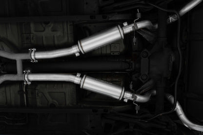 MBRP [99 - 04 Mustang GT 4.6L] 2.5in. Dual Split Rear AL Cat Back w/ 3.5in. Dual Wall Blk. Tips | S7221ALBT - JDMuscleCat Back Exhaust SystemmbrpS7221ALBT