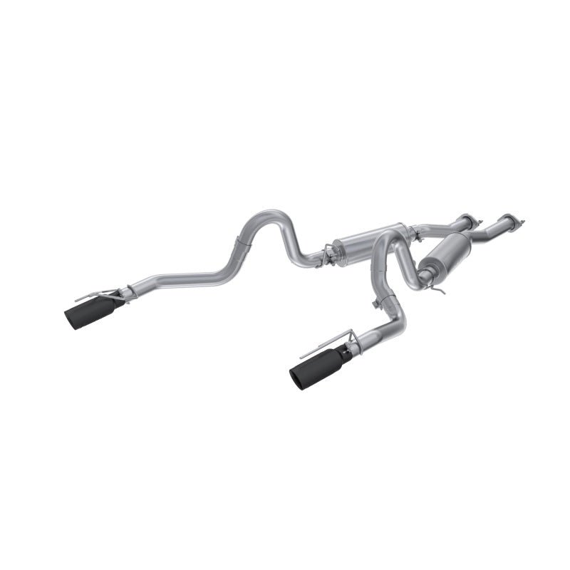 MBRP [99 - 04 Mustang GT 4.6L] 2.5in. Dual Split Rear AL Cat Back w/ 3.5in. Dual Wall Blk. Tips | S7221ALBT - JDMuscleCat Back Exhaust SystemmbrpS7221ALBT