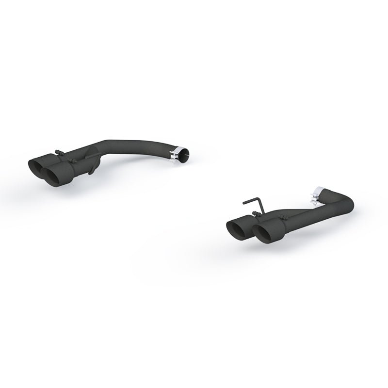 MBRP Armor BLK Series 2.5 - Inch Black Coated Non - Active Dual Axle Back Exhaust System for Ford Mustang (2018 - 2022) | mbrpS7211BLK - JDMuscleSPK145850