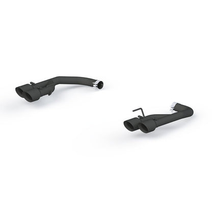 MBRP Armor BLK Series 2.5 - Inch Black Coated Non - Active Dual Axle Back Exhaust System for Ford Mustang (2018 - 2022) | mbrpS7211BLK - JDMuscleSPK145850