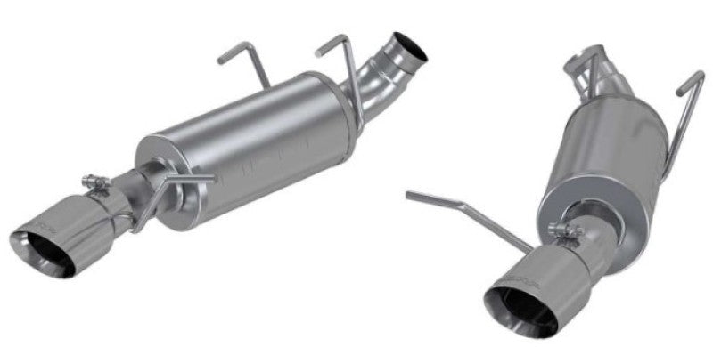 MBRP Armor Lite Series 3 - inch Dual Muffler Axle Back Exhaust System for Ford Mustang (2011 - 2014) - Split Rear Exit with 4 - inch Tips | mbrps7227AL - JDMuscleSPK349499