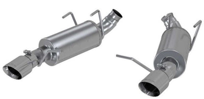 MBRP Armor Lite Series 3 - inch Dual Muffler Axle Back Exhaust System for Ford Mustang (2011 - 2014) - Split Rear Exit with 4 - inch Tips | mbrps7227AL - JDMuscleSPK349499