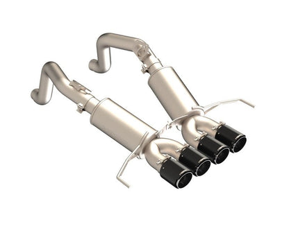 MBRP Armor Pro Series 14 - 19 Chevrolet Corvette 3 - inch Dual Split Rear Axle Back Exhaust System with Carbon Fiber Tips | mbrpS70303CF - JDMuscleSPK536203