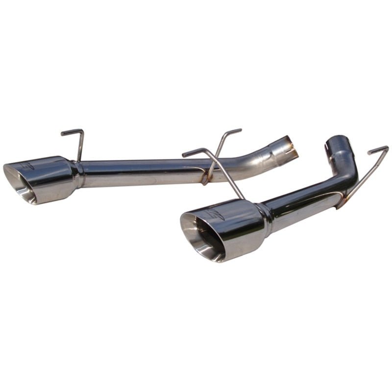 MBRP Armor Pro Series Dual Axle Back Exhaust System for 2005 - 2010 Ford Mustang GT - T304 Stainless Steel, 2.5 Inch Diameter with 4 Inch Tips | mbrpS7202304 - JDMuscleSPK17134
