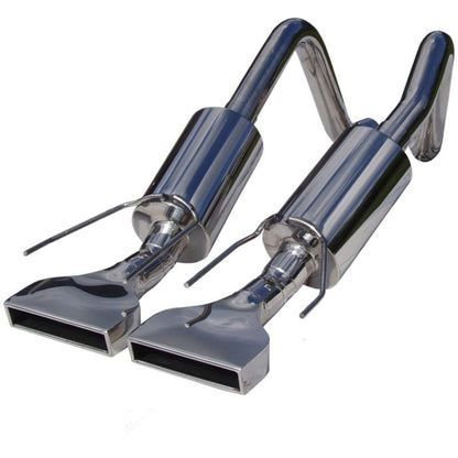 MBRP Armor Pro Series Dual Muffler Axle Back Exhaust System for Chevrolet Corvette 2005 - 2008 | mbrpS7002304 - JDMuscleSPK17502