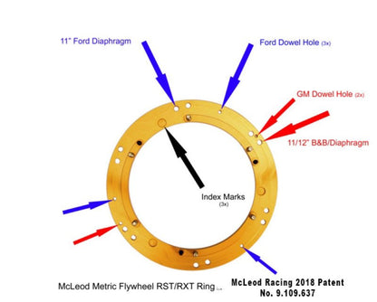 McLeod RST 02 - 10 Mustang 4.6L 1 - 1/16 X 10 Spline Clutch | Fits 6.25in. Or Smaller Crank Relief - JDMuscleShop the look 2mlr6912-03