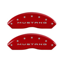 MGP 4 Caliper Covers Engraved Front 2015/Mustang Engraved Rear 2015/37 Red finish silver ch - JDMuscleShop the look 2mgp10202SM32RD