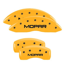 MGP 4 Caliper Covers for Chevrolet Corvette 1997 - 2004 – Engraved Front & Rear with Yellow Finish and Black Characters | mgp13007SCV5YL - JDMuscleSPK84800