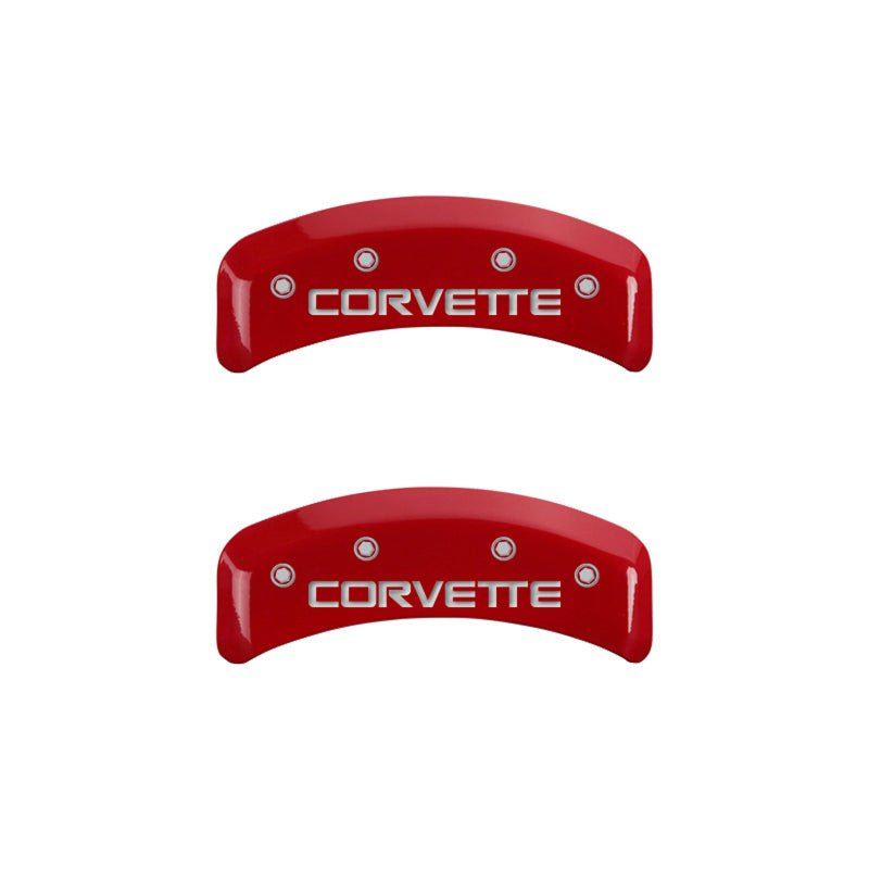 MGP 4 - Piece Gloss Red Caliper Cover Set for Chevrolet Corvette C4 (Part No. mgp13013SCV4RD) | mgp13013SCV4RD - JDMuscleSPK93338