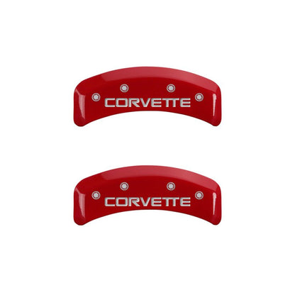MGP 4 - Piece Gloss Red Caliper Cover Set for Chevrolet Corvette C4 (Part No. mgp13013SCV4RD) | mgp13013SCV4RD - JDMuscleSPK93338
