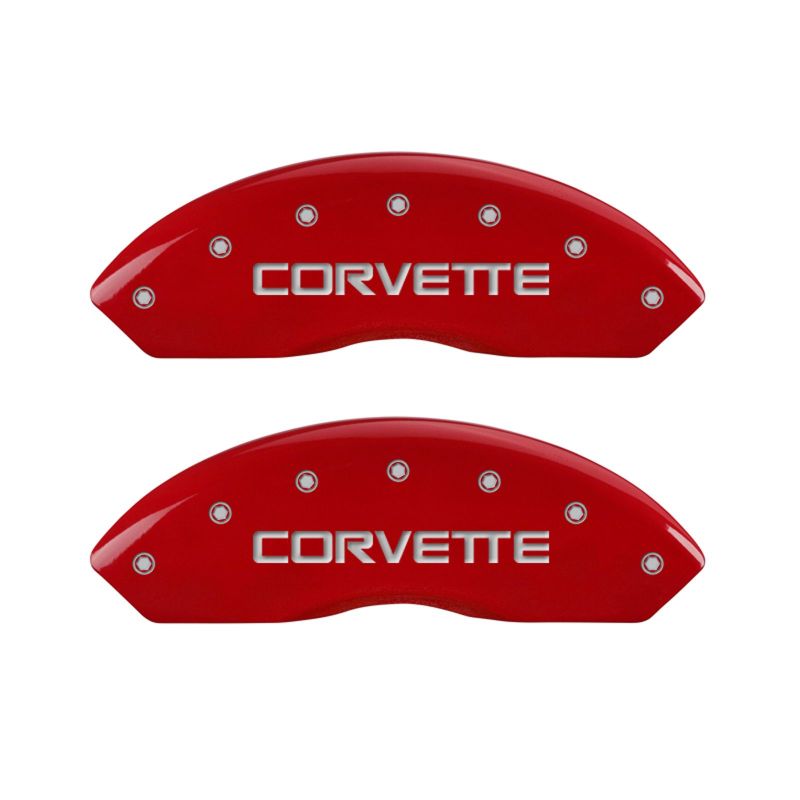 MGP 4 - Piece Gloss Red Caliper Cover Set for Chevrolet Corvette C4 (Part No. mgp13013SCV4RD) | mgp13013SCV4RD - JDMuscleSPK93338