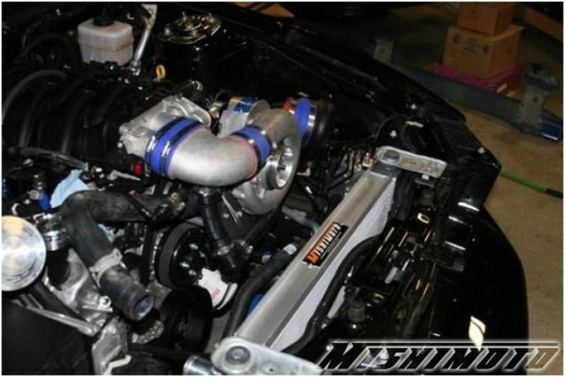 Mishimoto 05+ Ford Mustang Manual Aluminum Radiator - JDMuscleShop the look 2misMMRAD-MUS-05