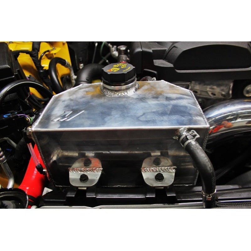 Mishimoto 2015 Ford Mustang EcoBoost / 3.7L / 5.0L Aluminum Coolant Expansion Tank - Polished - JDMuscleShop the look 2misMMRT-MUS-15E