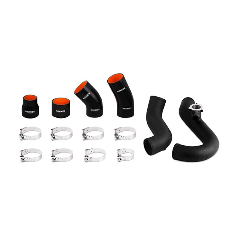 Mishimoto 2015 Ford Mustang EcoBoost Performance Intercooler Kit - Black Core Wrinkle Black Pipes - JDMuscleShop the look 2misMMINT-MUS4-15KWBK