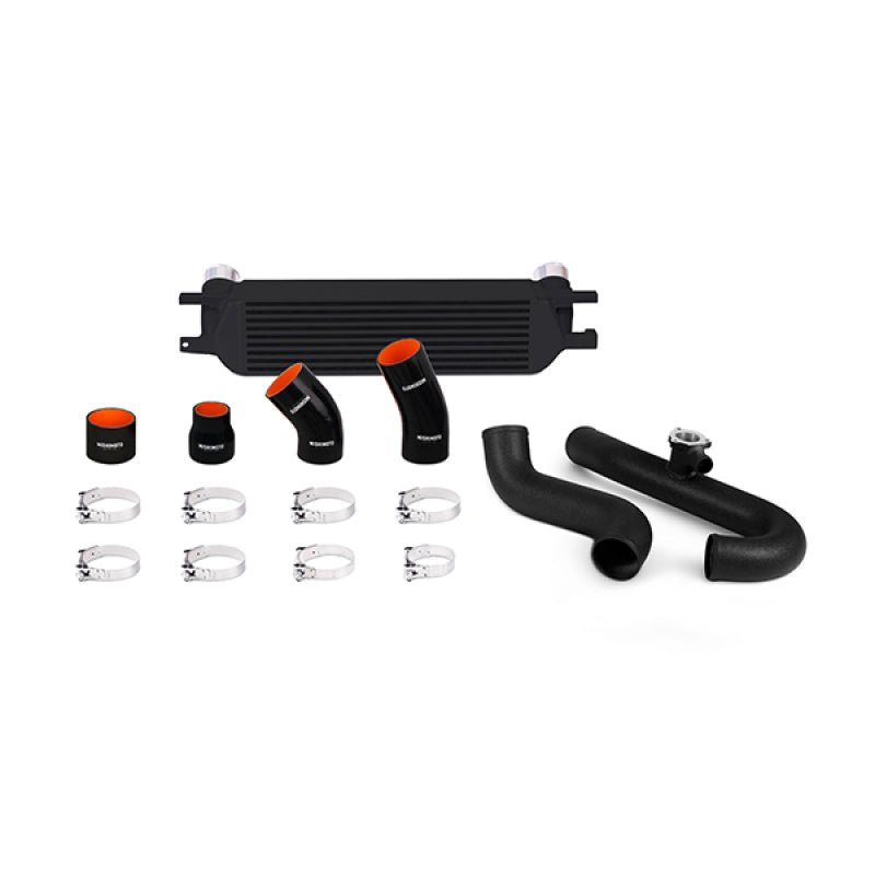 Mishimoto 2015 Ford Mustang EcoBoost Performance Intercooler Kit - Black Core Wrinkle Black Pipes - JDMuscleShop the look 2misMMINT-MUS4-15KWBK