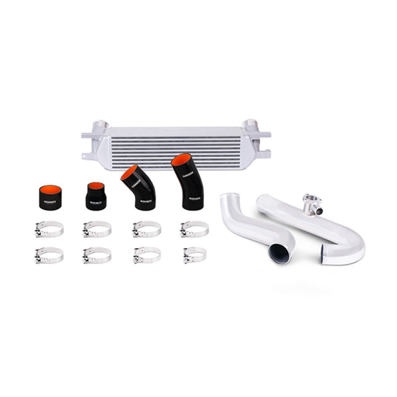 Mishimoto 2015 Ford Mustang EcoBoost Performance Intercooler Kit - Silver Core Polished Pipes - JDMuscleShop the look 2misMMINT-MUS4-15KPSL