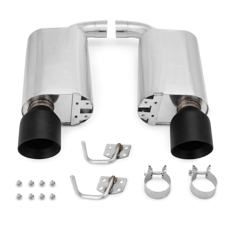 Mishimoto 2015+ Ford Mustang GT Street Axleback Exhaust w/ BlackTips - JDMuscleShop the look 2misMMEXH-MUS8-15ASBK
