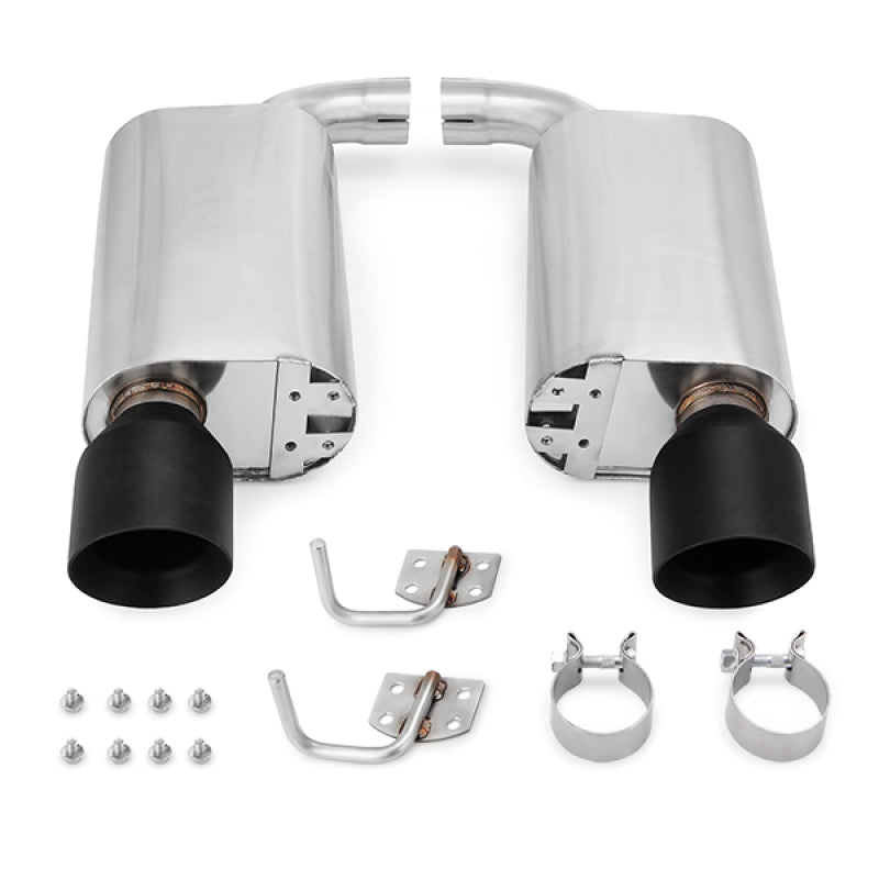 Mishimoto 2015+ Ford Mustang GT Street Axleback Exhaust w/ BlackTips - JDMuscleShop the look 2misMMEXH-MUS8-15ASBK
