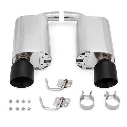 Mishimoto 2015+ Ford Mustang GT Street Axleback Exhaust w/ BlackTips - JDMuscleShop the look 2misMMEXH-MUS8-15ASBK
