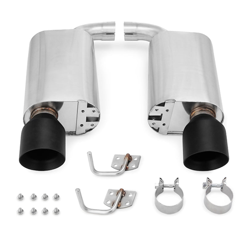Mishimoto 2015+ Ford Mustang GT Street Axleback Exhaust w/ BlackTips - JDMuscleShop the look 2misMMEXH-MUS8-15ASBK