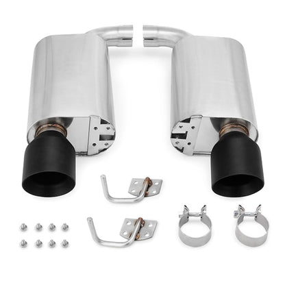 Mishimoto 2015+ Ford Mustang GT Street Axleback Exhaust w/ BlackTips - JDMuscleShop the look 2misMMEXH-MUS8-15ASBK