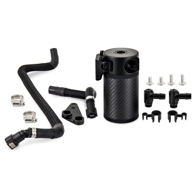 Mishimoto 2020+ Chevrolet Corvette C8 Baffled Oil Catch Can Kit (PCV Side) - Carbon Fiber | misMMBCC - C8 - 20PCF - JDMuscleSPK482782