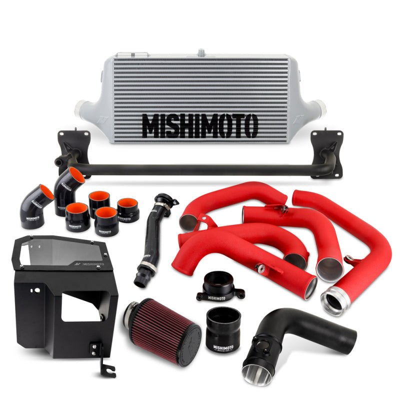 Mishimoto 2022+ WRX Intercooler Kit W/ Intake SL Core WRD Pipes - JDMuscleSPKmisMMINT-WRX-22AISLRD