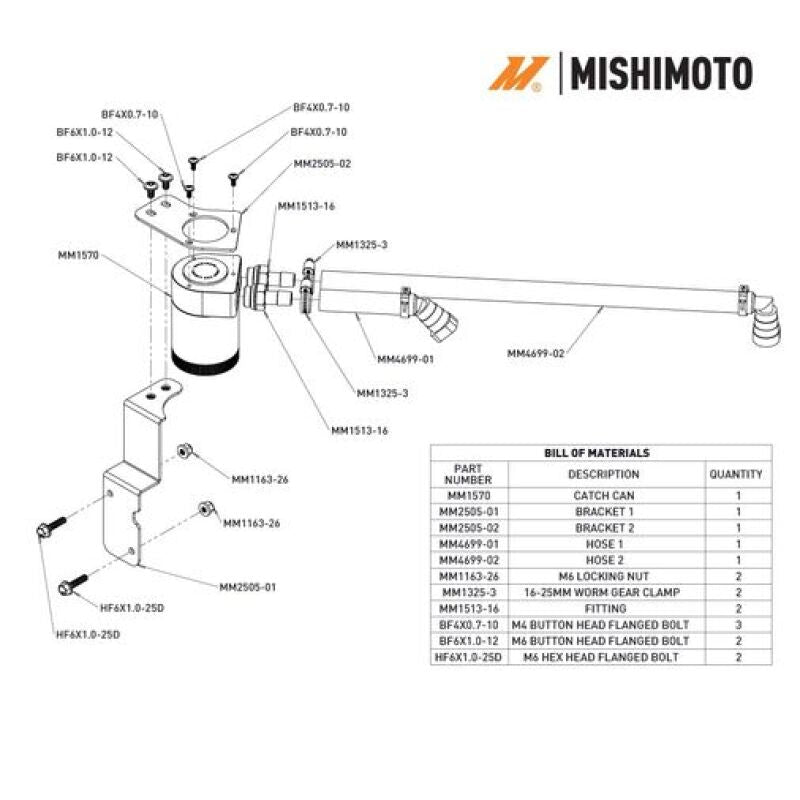 Mishimoto 2024+ Ford Mustang V8 Oil Catch Can - PCV Side - JDMuscleShop the look 2misMMBCC-MUS8-24