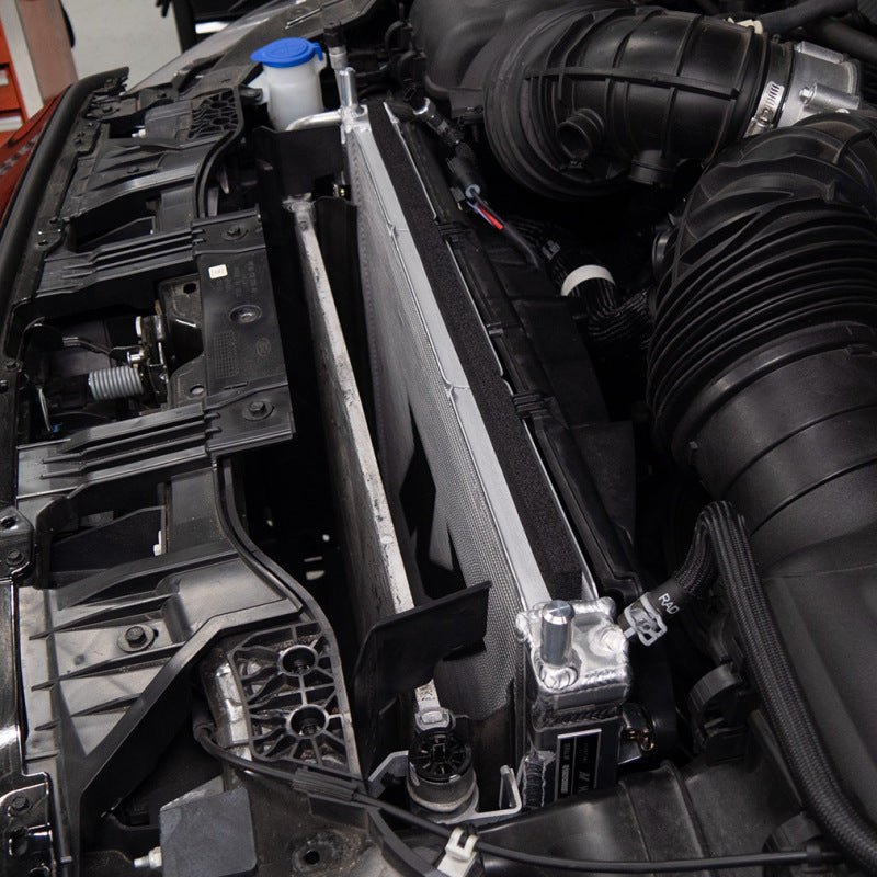 Mishimoto 2024+ Ford Mustang V8/2.3L Performance Aluminum Radiator - JDMuscleShop the look 2misMMRAD-MUS-24