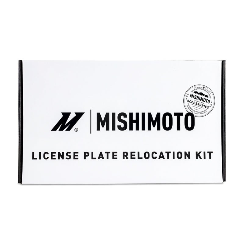 Mishimoto 21+ Ford Mustang Mach - E License Plate Relocation Kit - Adjustable Steel Bracket with Micro - Wrinkle Black Finish | misMMLP - MME - 21 - JDMuscleSPK774205