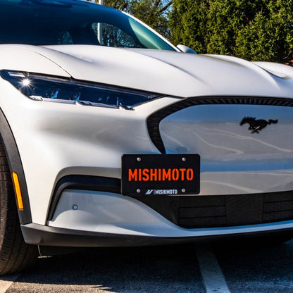 Mishimoto 21+ Ford Mustang Mach - E License Plate Relocation Kit - Adjustable Steel Bracket with Micro - Wrinkle Black Finish | misMMLP - MME - 21 - JDMuscleSPK774205