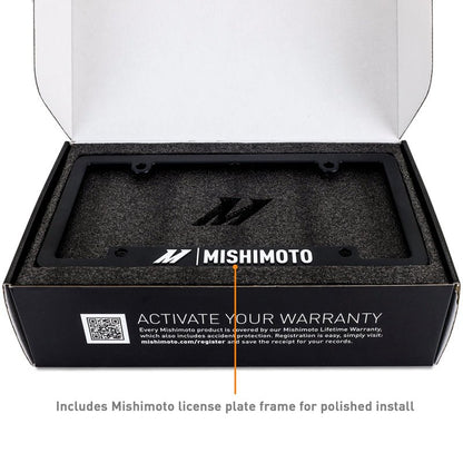 Mishimoto 21+ Ford Mustang Mach - E License Plate Relocation Kit - Adjustable Steel Bracket with Micro - Wrinkle Black Finish | misMMLP - MME - 21 - JDMuscleSPK774205