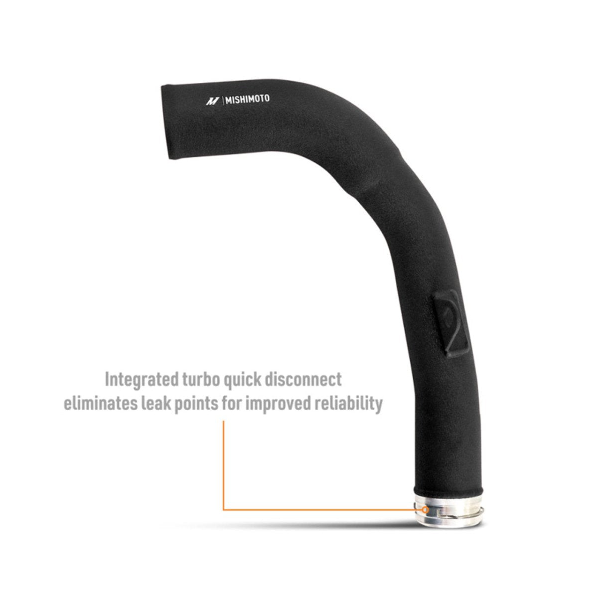 Mishimoto [22 - 26 WRX] Charge Pipe Micro - Wrinkle Black | MMICP - WRX - 22MWBK - JDMuscleCharge PipesmisMMICP-WRX-22MWBK