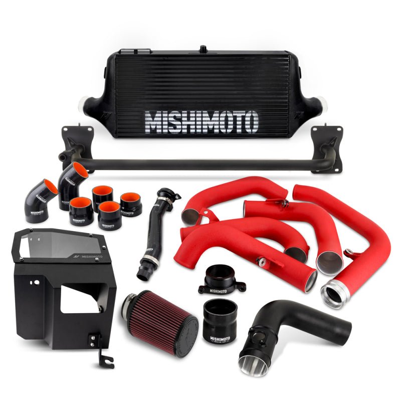 Mishimoto [22 - 26 WRX] Intercooler Kit W/ Intake BK Core WRD Pipes | MMINT - WRX - 22AIBKRD - JDMuscleSPKmisMMINT-WRX-22AIBKRD