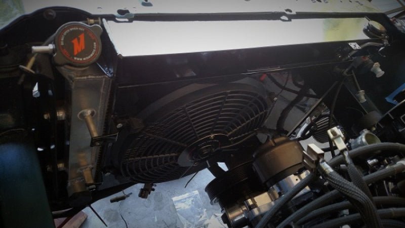 Mishimoto 94 - 96 Ford Mustang Aluminum Fan Shroud Kit | Does not fit with ABS Equipped Vehicle - JDMuscleShop the look 2misMMFS-MUS-94